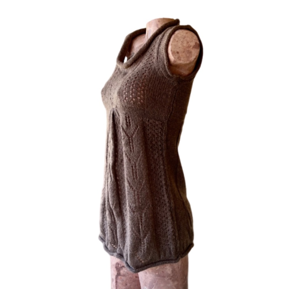 Wool Crochet Knit Tunic